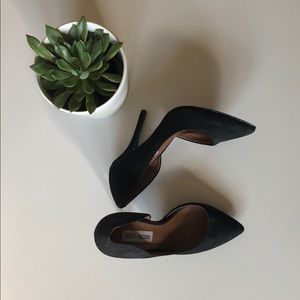 Steve Madden Velvet Black Heels 4”